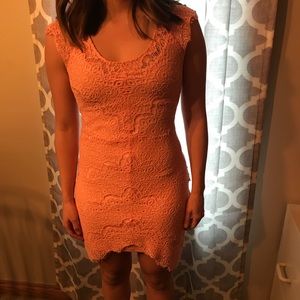 Coral dress